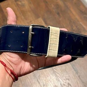 Vintage Navy Italian Belt
